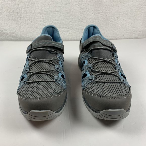 Eddie Bauer Sutton Hybrid Waterproof Hiking Shoes Women's 8M Gray/Blue Mesh 7894 - Picture 2 of 10